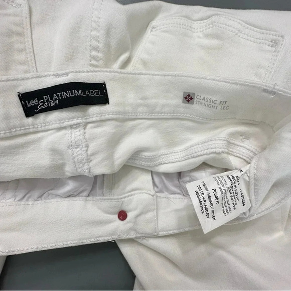 Lee Platinum Label 12M white‎ cotton stretch jeans - Picture 7 of 7